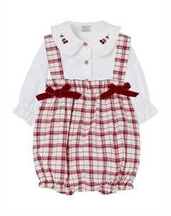 Комплект из топа и брюк в клетку, красный Paz rodriguez