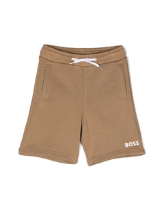 Спортивные шорты с логотипом, светло-коричневый Boss kidswear
