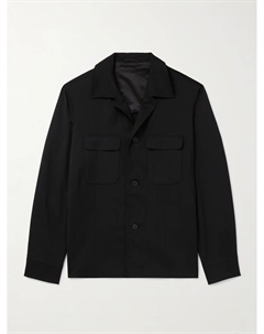 Верхняя рубашка из шерсти и твила, черный Mr p.