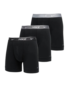 Боксеры с логотипом на поясе Dri-FIT (набор из трех штук), черный Nike