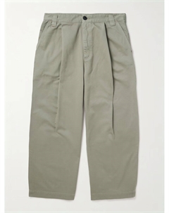 Брюки-чиносы Gaius Tapered с плиссировкой из регенеративного хлопкового твила, серый Agolde