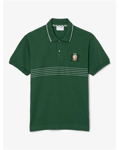 Хлопковая поло Regular Fit с короткими рукавами Legacy, Green Lacoste