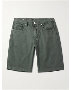 Джинсовые шорты прямого кроя Blue Division, зеленый Incotex