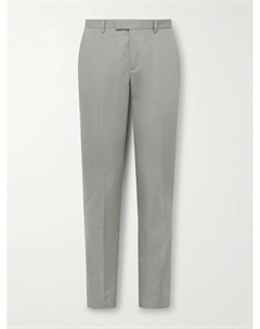 Облегающие брюки из льна, хлопка и смеси лиоцелла, серо-зеленый Paul smith