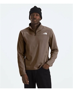 Мужская флисовая кофта Cedar Trail Grid с молнией ¼, Smokey Brown The north face