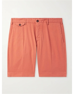 Шорты-бермуды Venezia 1951 Slim-Fit Straight-Bar из хлопковой смеси, красный Incotex