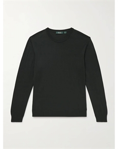 Облегающий свитер Flexwool, темно-зеленый Incotex