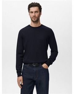 Свитер Willy Wool с круглым вырезом, Navy Mango