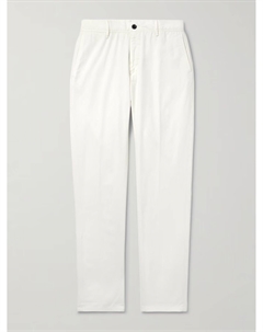 Брюки-панамы облегающего кроя из эластичного хлопкового полотна, белый Incotex