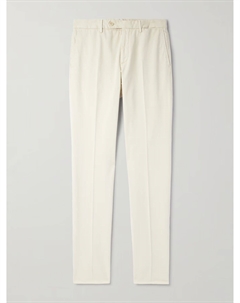 Брюки Venezia 1951 Slim-Fit, зауженные книзу, из хлопчатобумажной саржи, окрашенные в готовом виде, желтый Incotex