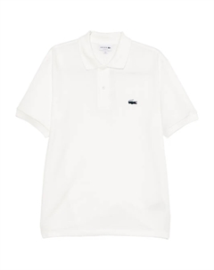 Поло с вышитым логотипом, белый Lacoste