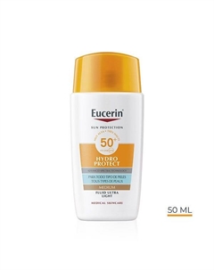 Тонированный солнцезащитный крем Fluido Hydro Protect SPF50+, Medium Eucerin