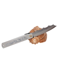 Складной нож Ryubu - Dragon, 100мм, сталь Aogami, рукоять металл Nagao higonokami