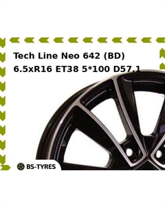 Колесный диск Tech Line Tech-line Neo 642 (BD) 6.5xR16 ET38 5*100 D57.1 Tech line