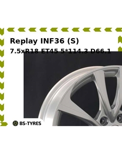 Колесный диск Replay INF36 (S) 7.5xR18 ET45 5*114.3 D66.1