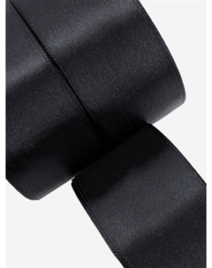 Атласная лента, набор 3 шт., 40 мм, 23±1 м, черная №39 Арт узор