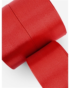 Атласная лента, набор 3 шт., 50 мм, 23±1 м, красная №26 Арт узор