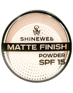 Матирующая пудра SPF 15 компактная легкая 10 Shinewell