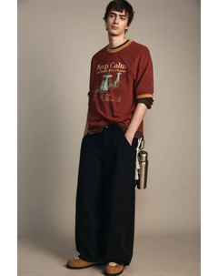 Футболка с принтом и окантовкой Befree