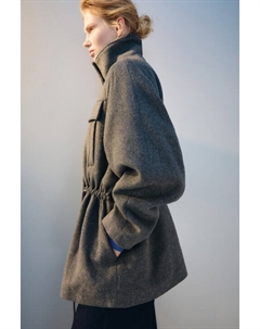 Куртка-парка драповая с поясом Befree