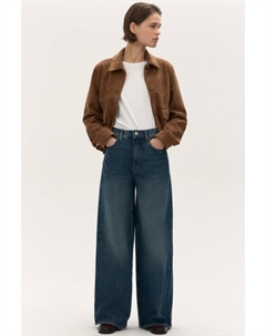 Джинсы широкие с высокой посадкой Befree