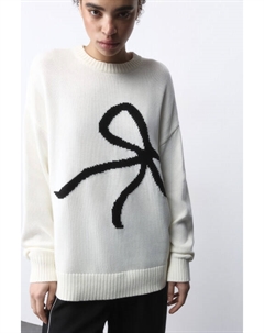 Джемпер вязаный с принтом-бантом Befree