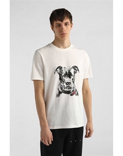 Футболка хлопковая с принтом Hugo