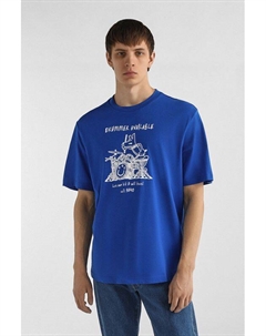 Футболка хлопковая с принтом Hugo