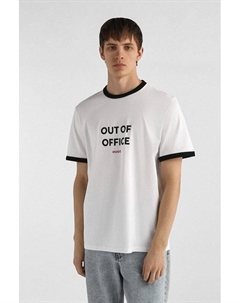 Футболка хлопковая с принтом Hugo