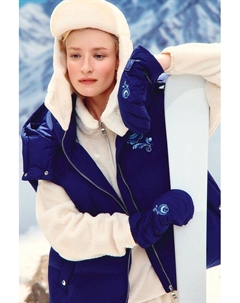 Шапка-ушанка с вышивкой X Гжель Belucci