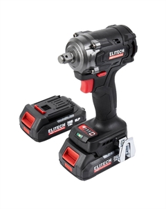 Гайковерт аккумуляторный HD CW 2004SL (E2201.056.01) 205737, ударный, бесщеточный, 20В, 2х2.0Ач, ELP, 0-2400 уд/мин Elitech