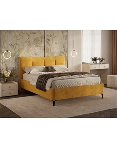 Кровать Monro (Ткань: Экозамша Aurora Охра) 160x200 Орматек