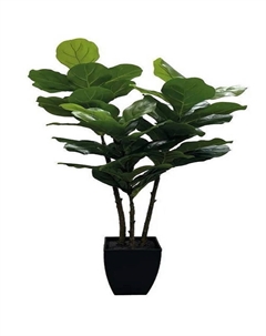 Растение искусственное в кашпо Фикус 120см резина пластик цемент Нет марки