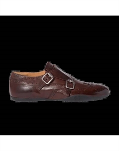 Кроссовки Wmns Calf Leather Buckle Brogue 'Moro Brown' Miu miu