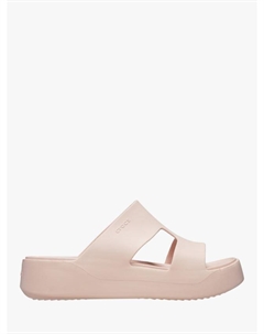 Getaway Platform H-Strap мюли, Natural Crocs