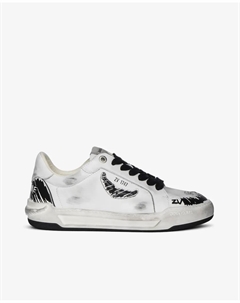 Женские спортивные кроссовки Basses Fly Wings из белой кожи, белый Zadig&voltaire