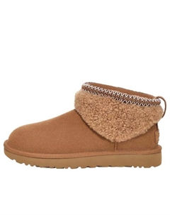 Угги (WMNS) Classic Ultra Mini Maxi Curly Boot 'Chestnut' Ugg