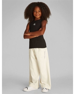 Детский топ с логотипом, Black Calvin klein