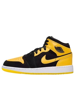 Кроссовки (GS) 1 Mid SE 'Black White Varsity Maize' Air jordan