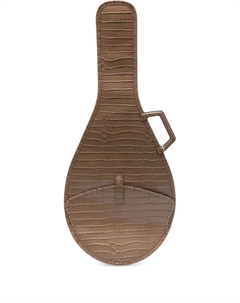 Сумка с тиснением под кожу крокодила, коричневый Lacoste