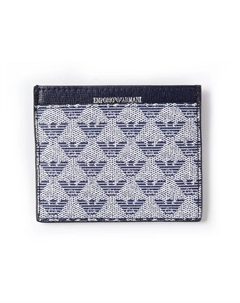 Визитница с монограммой, синий Emporio armani