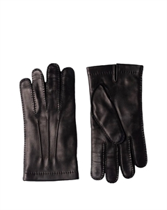 Перчатки с отделкой из овчины, черный Mario portolano