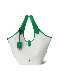 Сумка-тоут из канваса, белый Polo ralph lauren