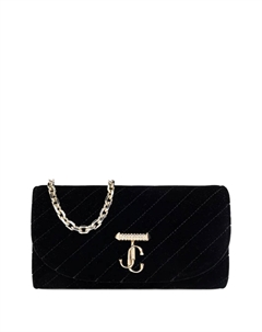 Клатч с логотипом, черный Jimmy choo