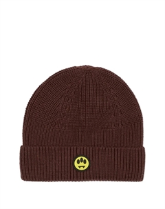 Шерстяная шапка с нашивкой-логотипом, коричневый Barrow kids