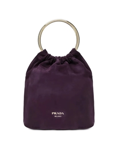 Сумка-ведро с круглой ручкой, фиолетовый Prada