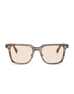 Солнцезащитные очки в квадратной оправе, зеленый Oliver peoples
