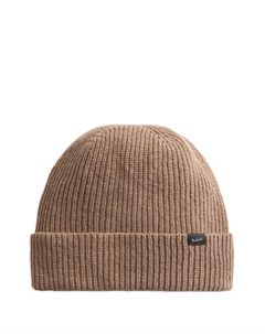 Шапка бини в рубчик, коричневый Woolrich