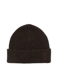 Шерстяная шапка бини в рубчик, коричневый Paul & shark