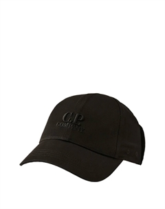 Шапка с вышитым логотипом и очками, черный C.p. company kids